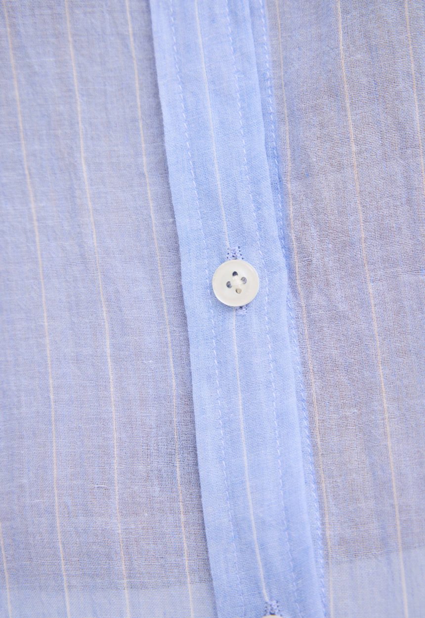 Jac + Jack Yeats Shirt - Pinstripe in Chambray